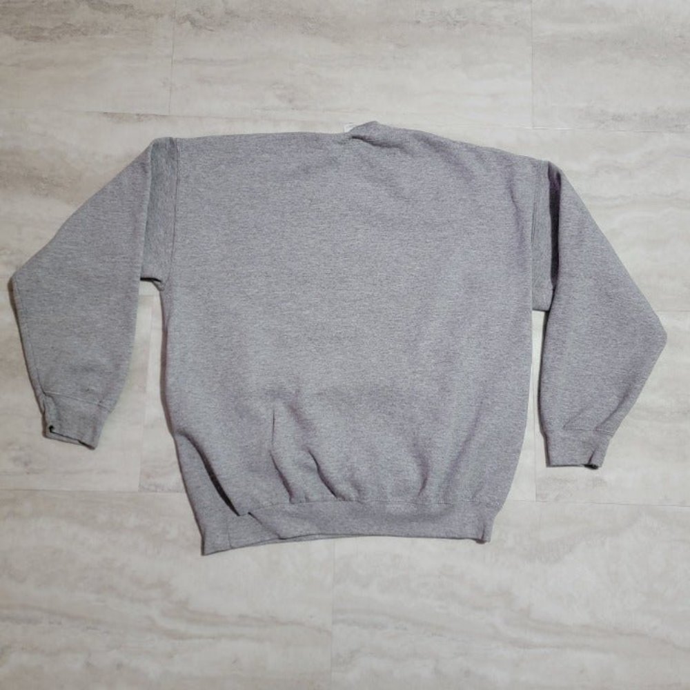 Vintage Stonewall Raiders Embroidered Neff Gray Crew Neck Sweater Large - Picture 9 of 9